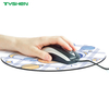 Stitched Edge Anime Round Mouse Pad 200mm with Anti-Slip Rubber Base