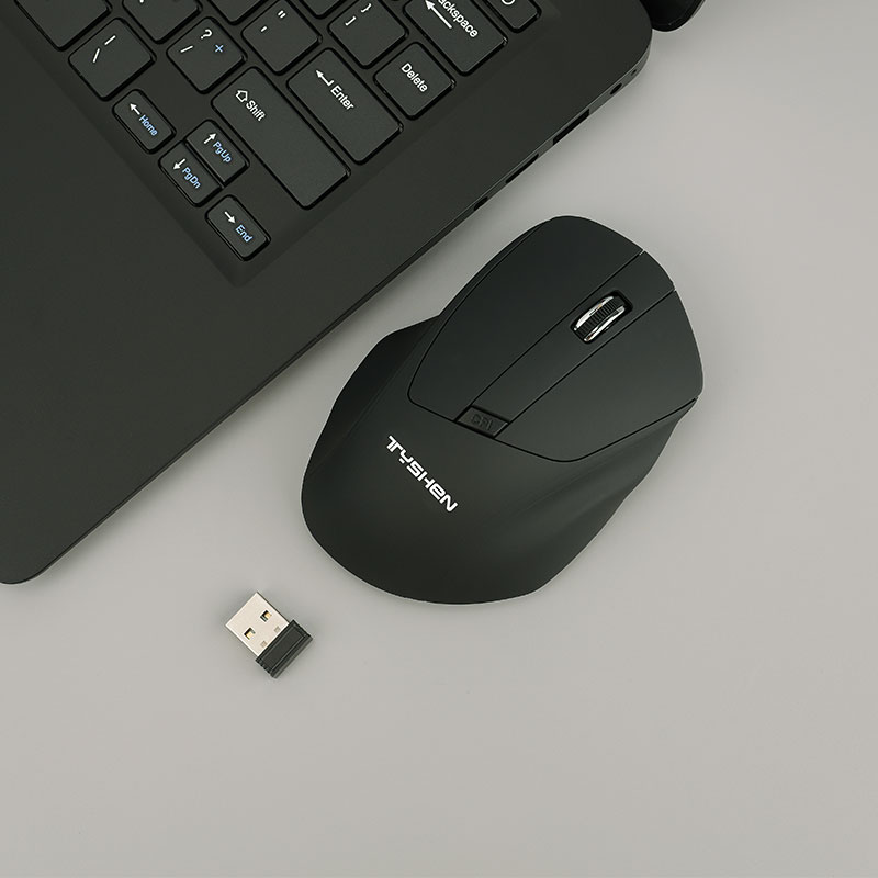 2.4G Wireless Vertical Ergonomic Mouse Adjustable DPI 800-1600 AA Battery Mouse