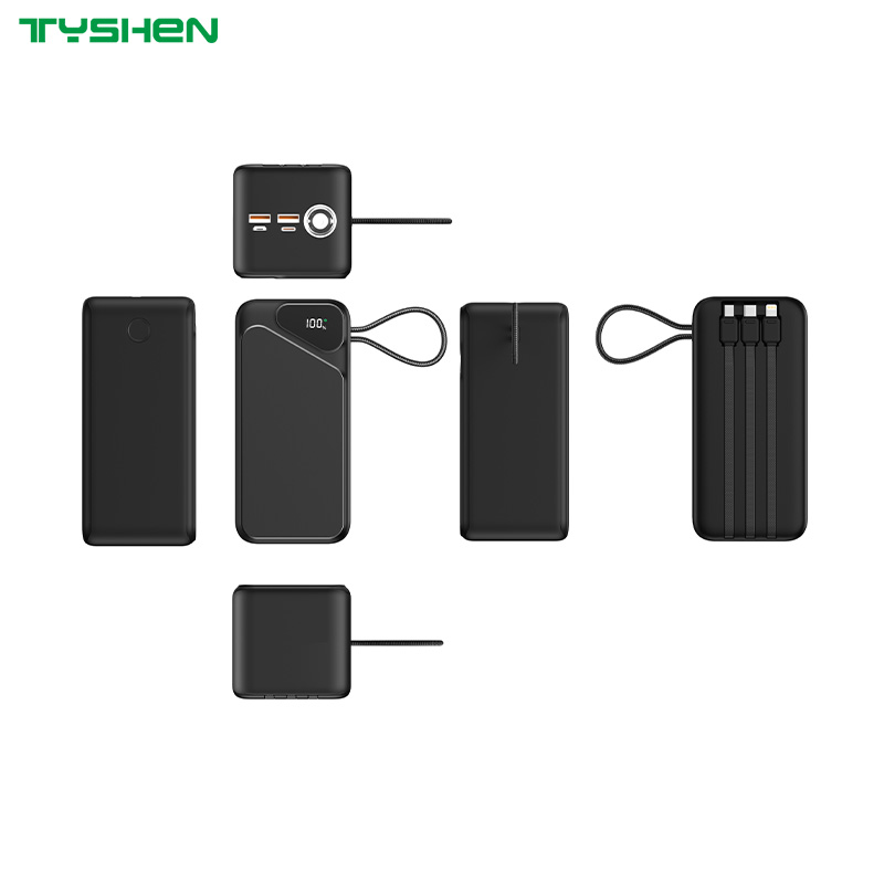 50000mAh 22.5W Fast Charging Power Bank with 3-in-1 Built-in Cables