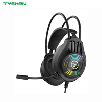 OEM 40mm Wired Gaming Headset RGB Light Noise Cancelling Microphone