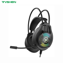 OEM 40mm Wired Gaming Headset RGB Light Noise Cancelling Microphone
