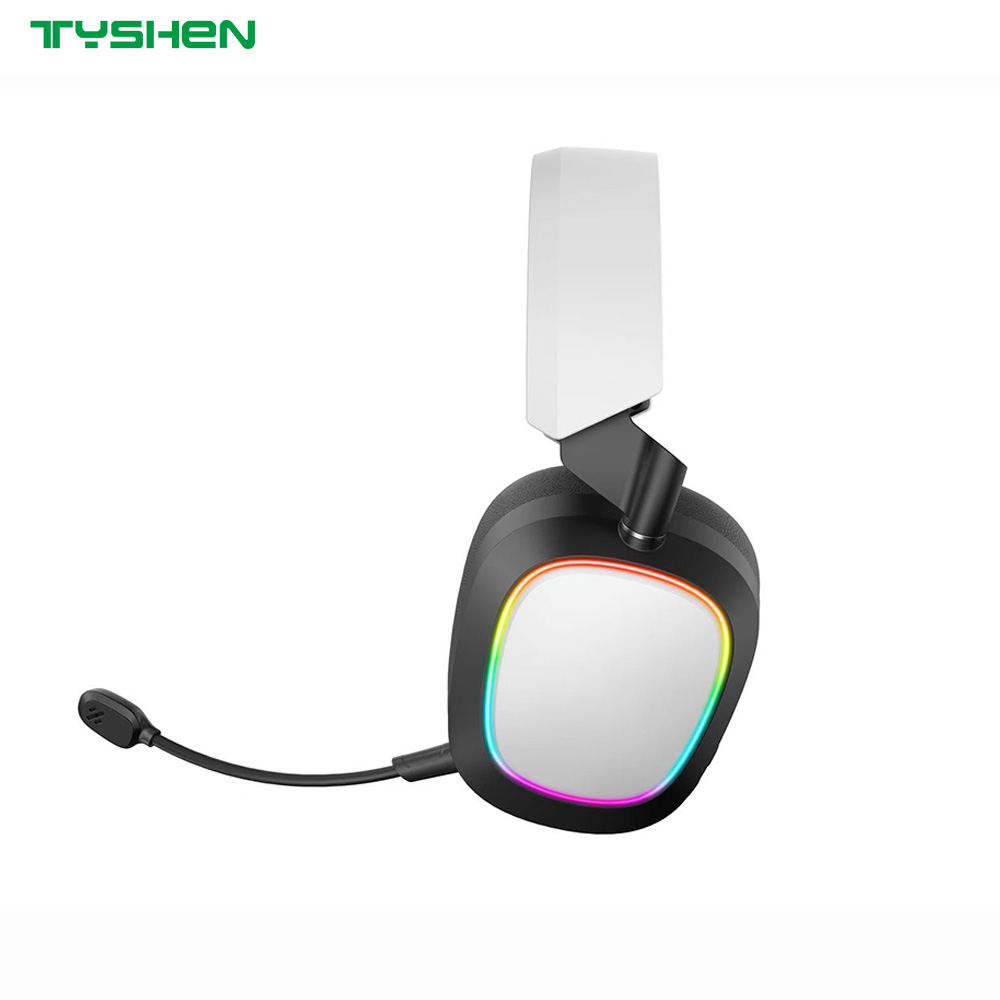 50mm Tri-Mode RGB Gaming Headset 2.4G Bluetooth Wireless Noise Cancelling Microphone