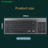 Wireless Full Size Keyboard with Numeric Keypad and Multi-Device Bluetooth 2.4G