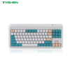 Wireless Keyboard with Bluetooth 2.4G Dual Mode and Backlit Aesthetic