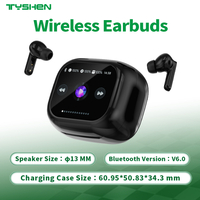 Wireless Earbuds with Battery Display Screen Case Bluetooth 6.0 HD Calls
