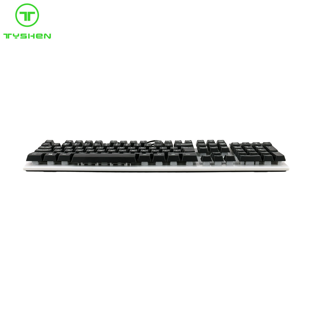 Computer USB Keyboard Floating Keys White Color