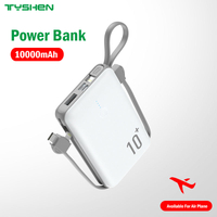Power Bank 5V/2A with Built-in Cables, Compatible with All Devices