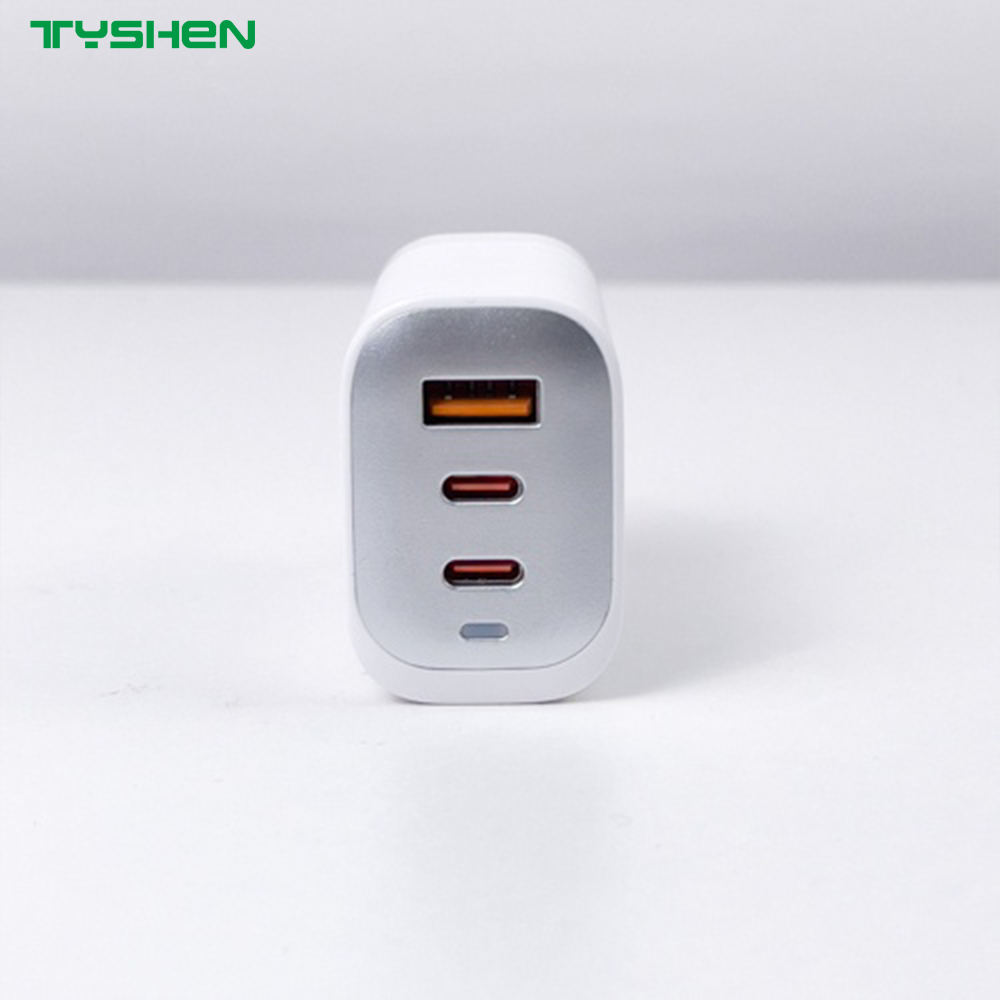 65W 3 Port USB-C Fast PD Wall Charger for Laptop/Phone EU/US/KR/Th/UK/IN/AU Plug