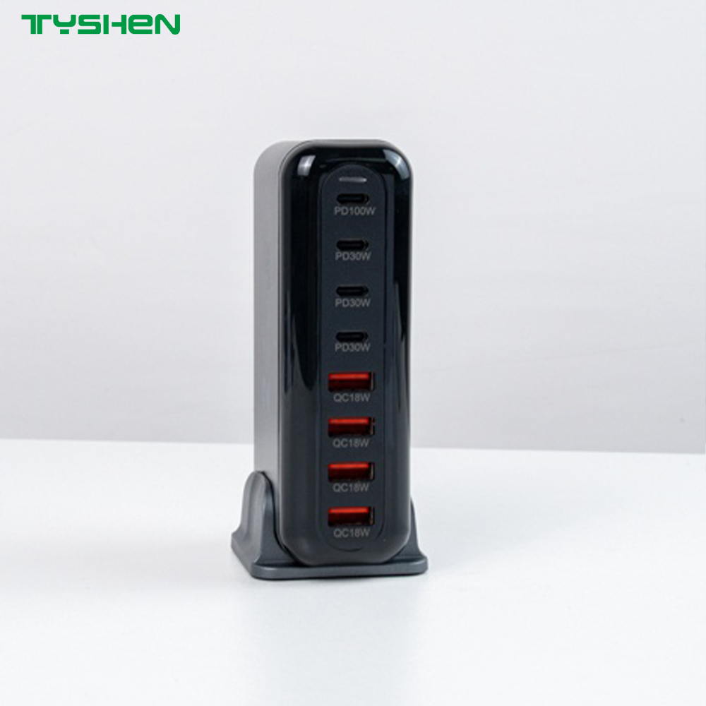 GaN 260W Desktop Charger Station PD100W For MacBook Laptop Us/EU/Au/Kr Fast Charger