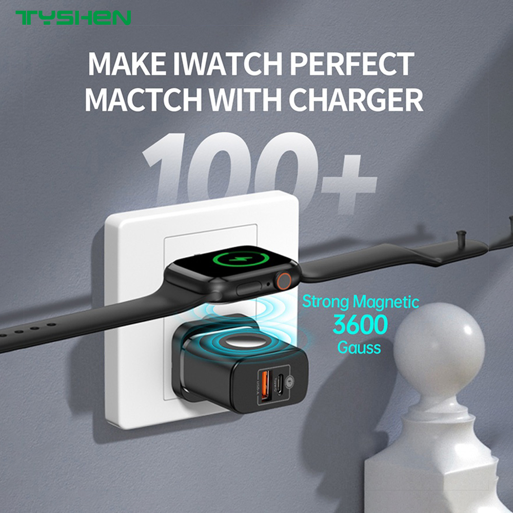 23W/30W 3-in-1 Ap/ple Watch Wireless Charging Gallium Nitride Fast Charger
