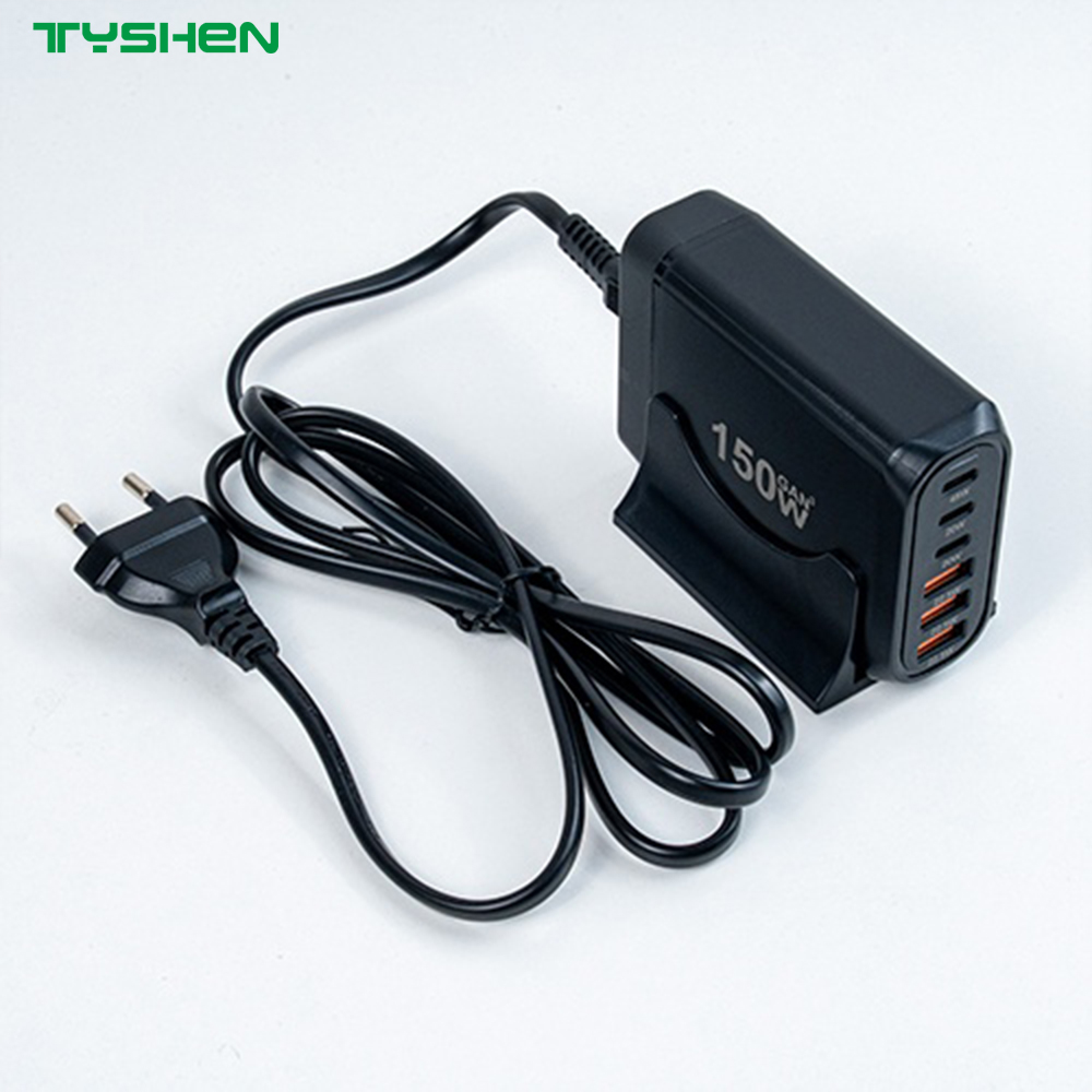 120W 6-Port Fast Charging Station phone/laptop Charger Desktop US/EU/AU/KR Fast Charger