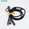 4 in 1 charging cable USB Type-C input multi output fast charging