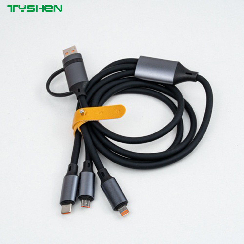 4 in 1 charging cable USB Type-C input multi output fast charging