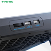 Adjustable Laptop Cooling Pad with Silent Fan Ergonomic Notebook Stand for Gaming