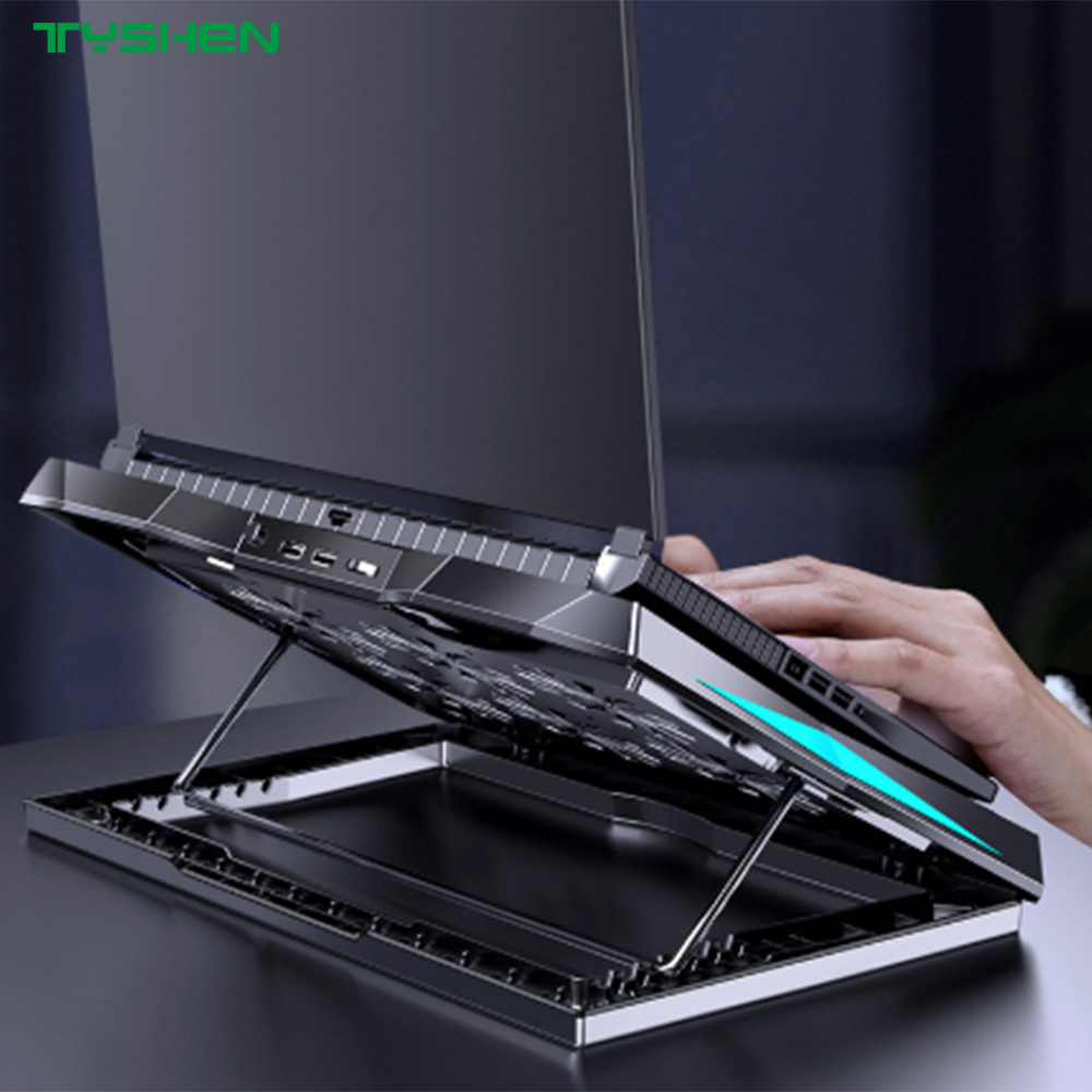 Gaming Laptop Cooling Pad with 6 Fans and Adjustable Stand