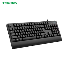 104/105 Keys Computer Keyboard with Ergonomic Wrist Rest for Business Office