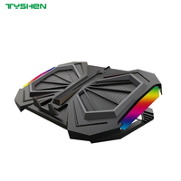 RGB Gaming Laptop Cooling Pad with RGB Light Bars and Adjustable Speed