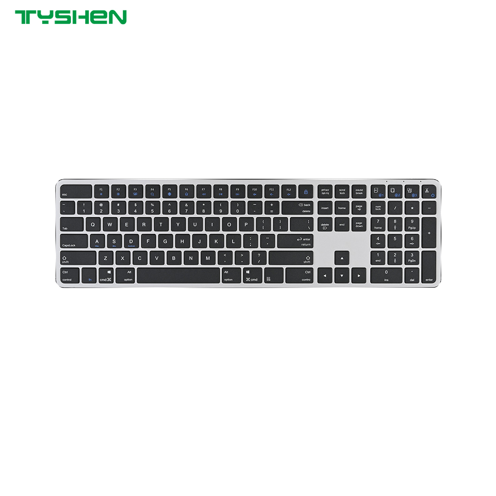 OEM Ultra Slim 110 Keys Aluminum Wireless Full Size Office Keyboard