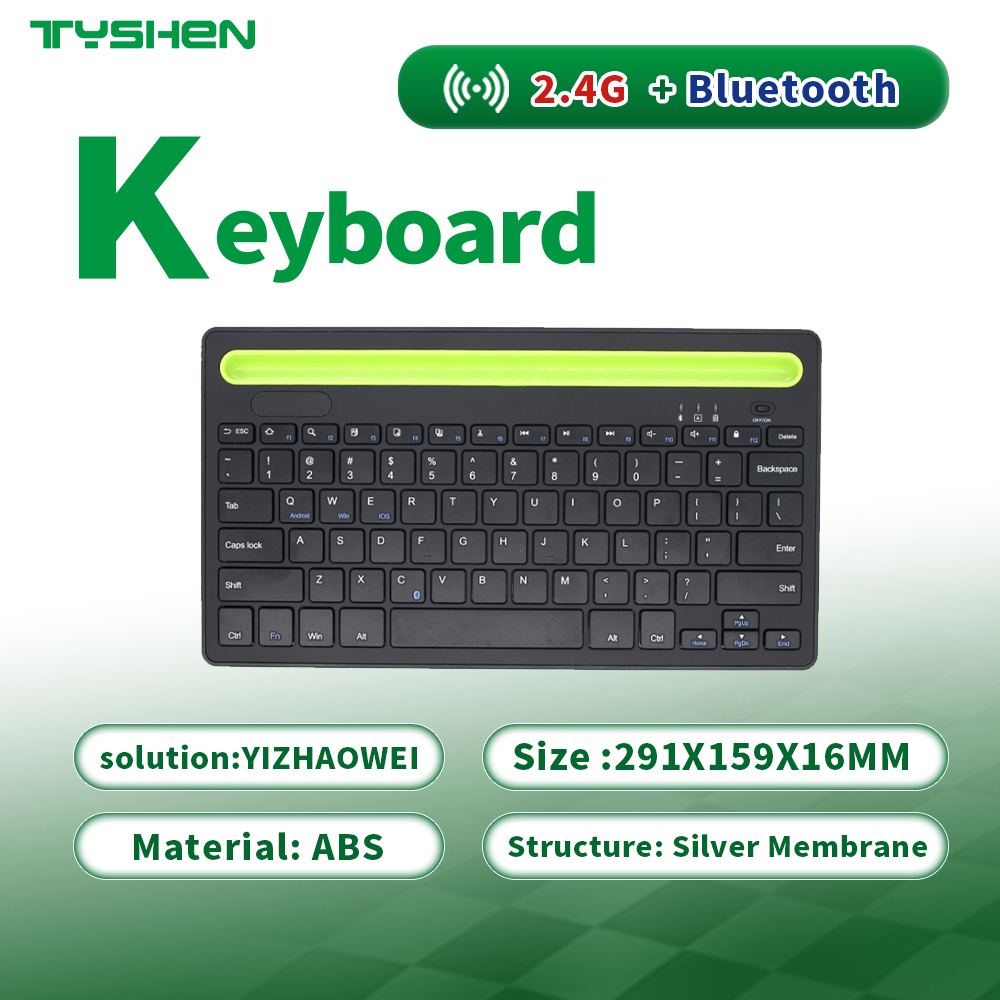OEM Desktop Keyboard Wireless Bluetooth 2.4G Scissor for Office Work