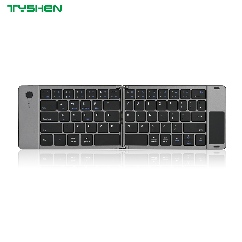 Wholesale Foldable Bluetooth Keyboard with Touchpad Auto Sleep Portable
