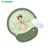 Ergonomic Wrist Rest Mouse Pad with Cloth Surface and Anti-Slip Base