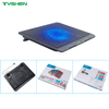 Ultra-Quiet Laptop Cooler with Blue LED Fan for Effective Heat Dissipation
