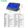 1400RPM RGB 4 Fan USB Laptop Cooling Stand