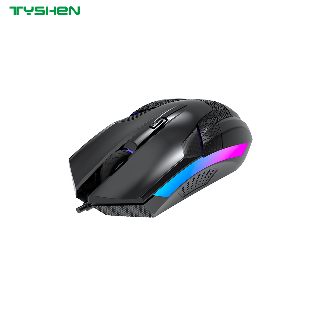 Wired RGB Gaming Mouse Breathing LED Light PC Computer Office Games