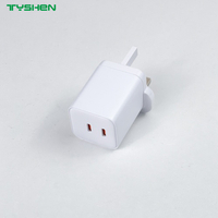 45W PD GaN Fast Charger PD65W/ 65W A+C/ 65W2C Foldable US Plug Travel Charger OEM
