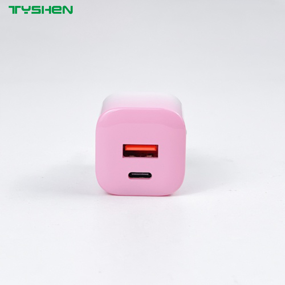 35W Gradient Pink EU/CN/US/UK/KR Plug Mini Charger