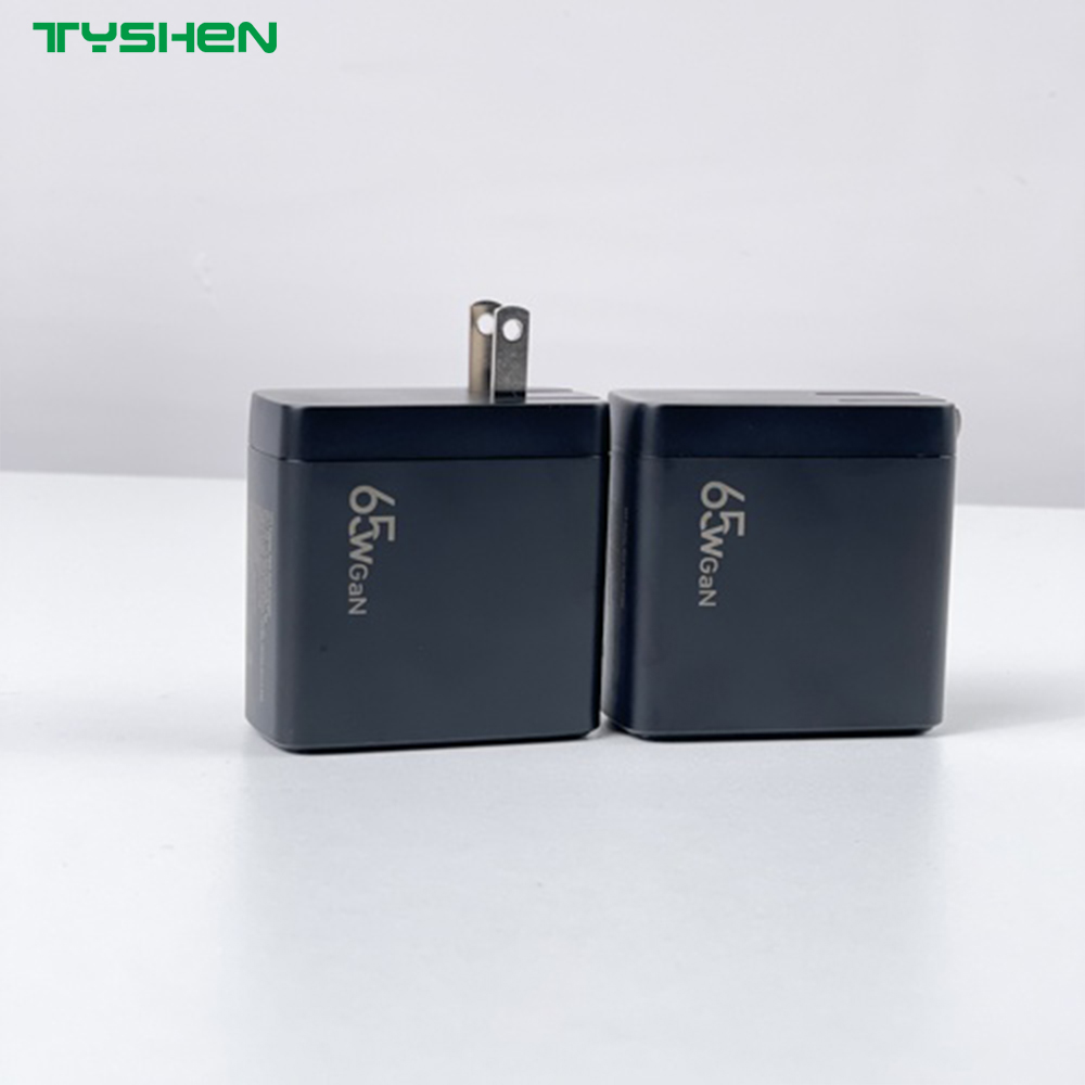 TFT Display 65W GaN Charger with Folding US/EU/KR/IN Standard