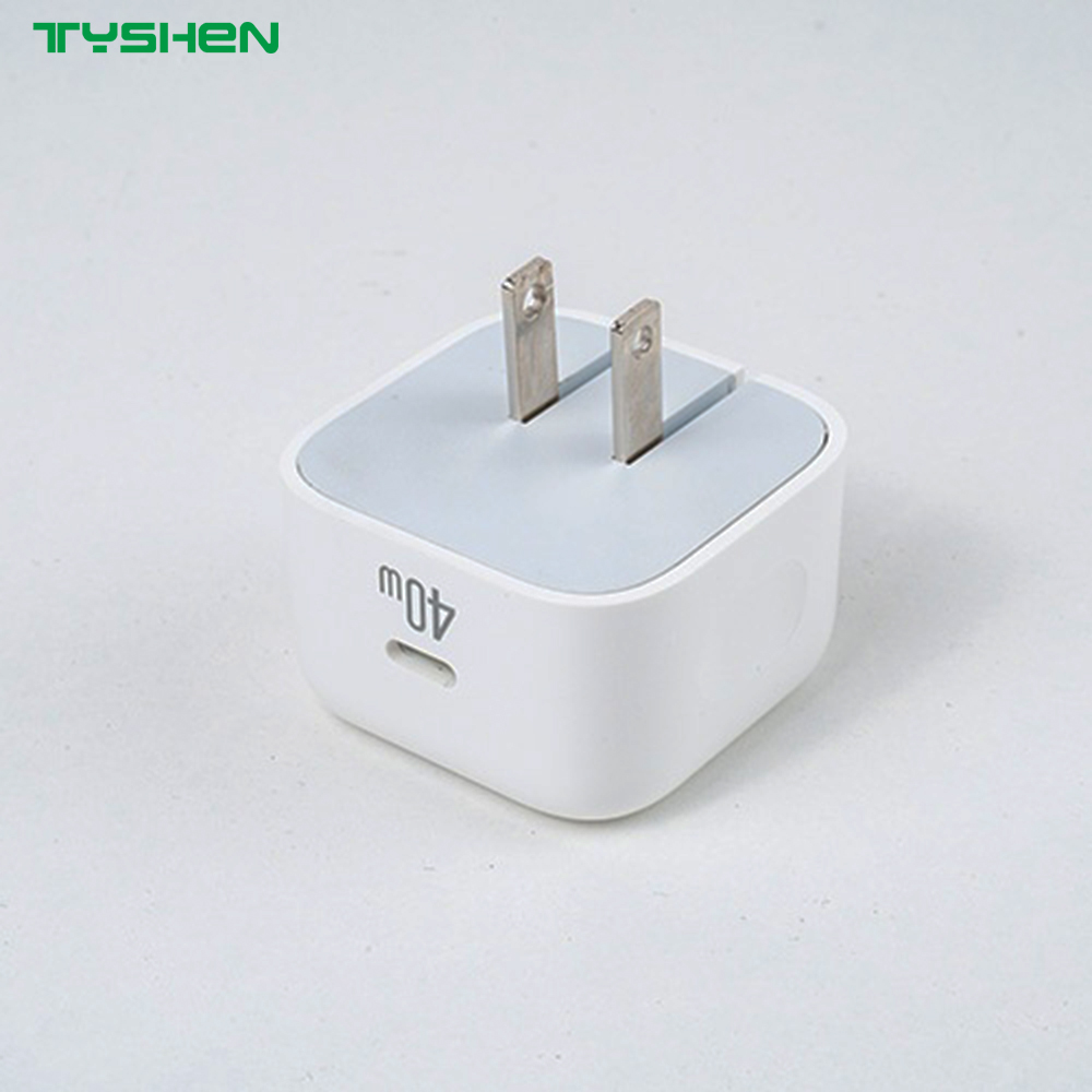 40W GaN Fast Charger for iPhone PD Mini Foldable Plug OEM