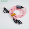4 in 1 charging cable USB Type-C input multi output fast charging