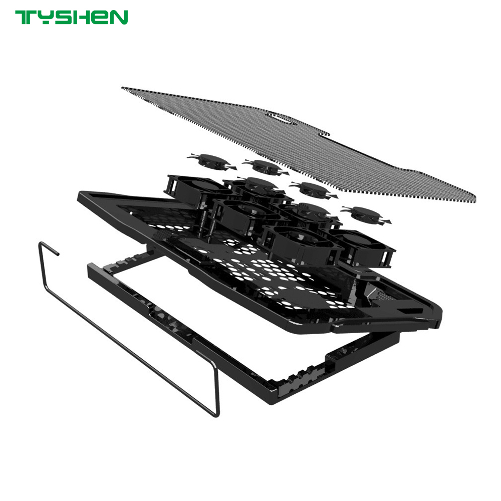 Laptop Cooling Pad with 6 Fans and Anti-Slip Adjustable Stand