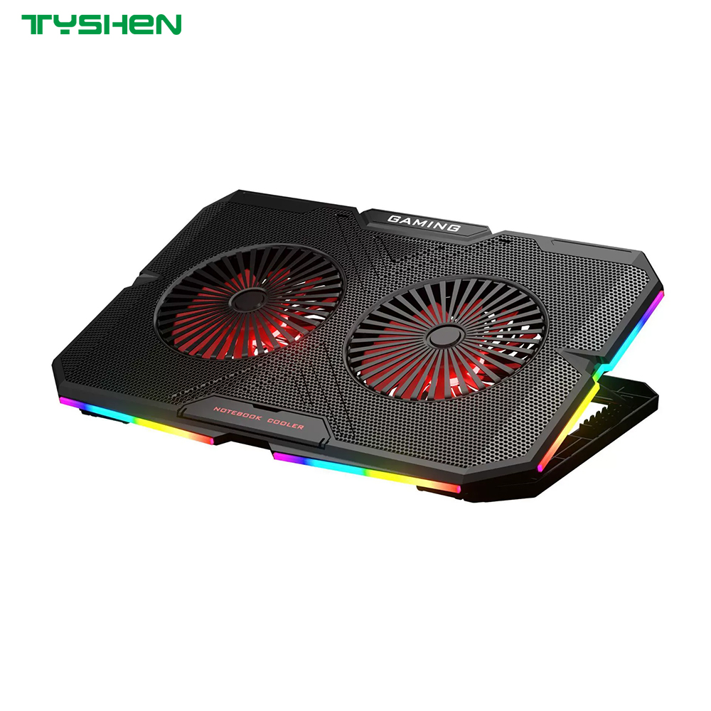 RGB Gaming Laptop Cooler with RGB Lights and Dual USB Ports