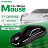 2.4G Wireless Car Shape Mouse Silent Click USB Optical Mouse Black OEM