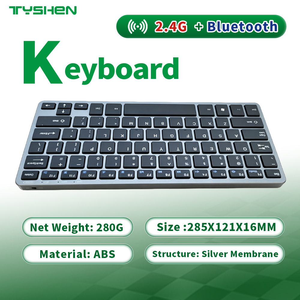 Wholesale 78 Keys Wireless Keyboard 2.4G Bluetooth 5.0+3.0 Optional Scissor Rechargeable