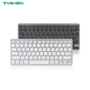 Dual Mode Round Keycaps Wireless Keyboard Bluetooth 2.4G with Stand Slim