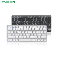 2.4G Wireless Round Keycaps Keyboard with Stand Scissor Slim Desktop