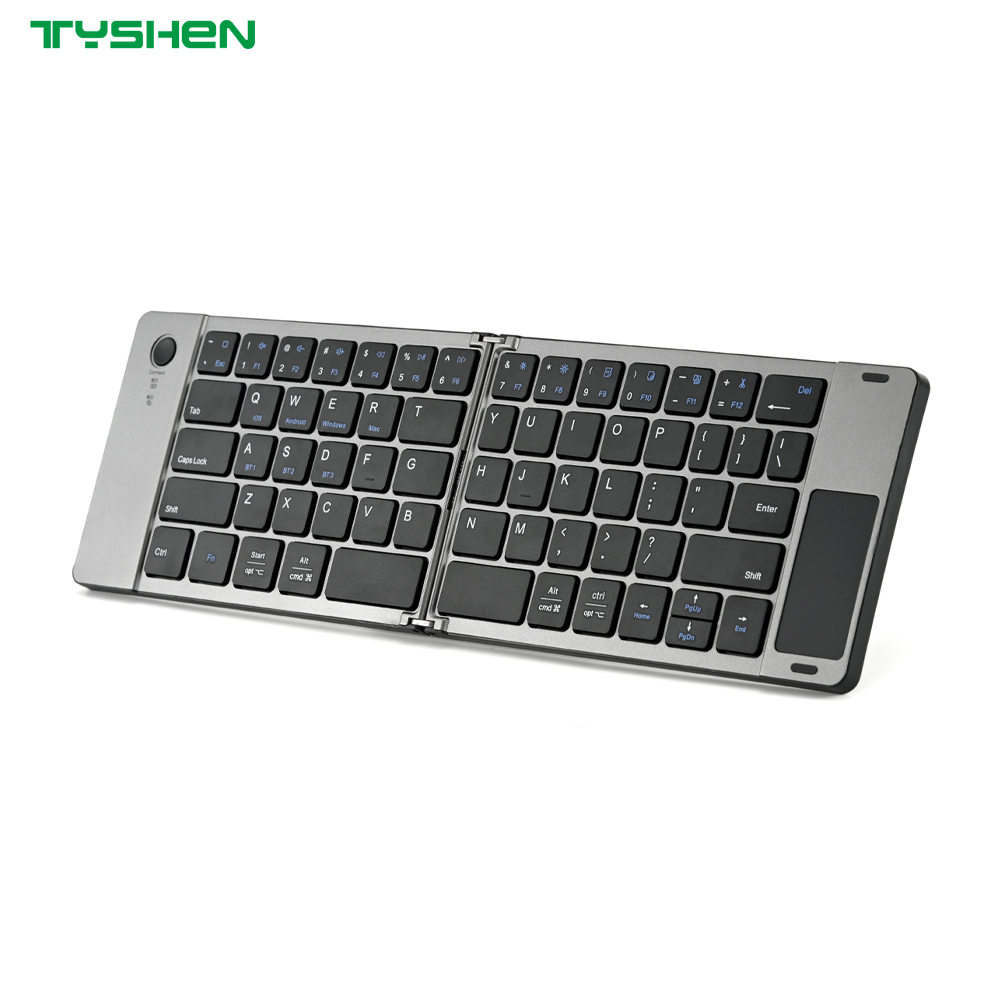 Wholesale Foldable Bluetooth Keyboard with Touchpad Auto Sleep Portable