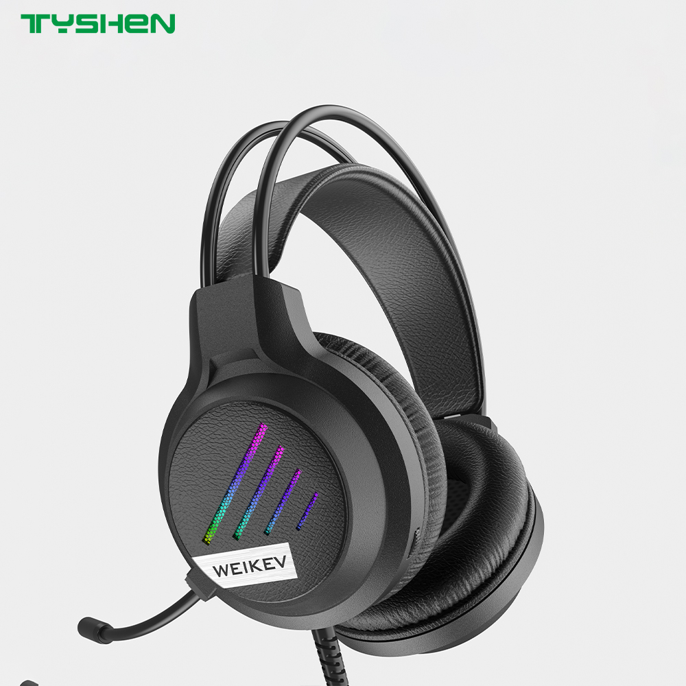 RGB Gaming Headset 50mm Wired Headphones With Microphone USB 3.5mm Stereo Sound