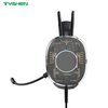 Transparent RGB Wired Headset 50mm Stereo Headphones With Microphone USB 3.5mm