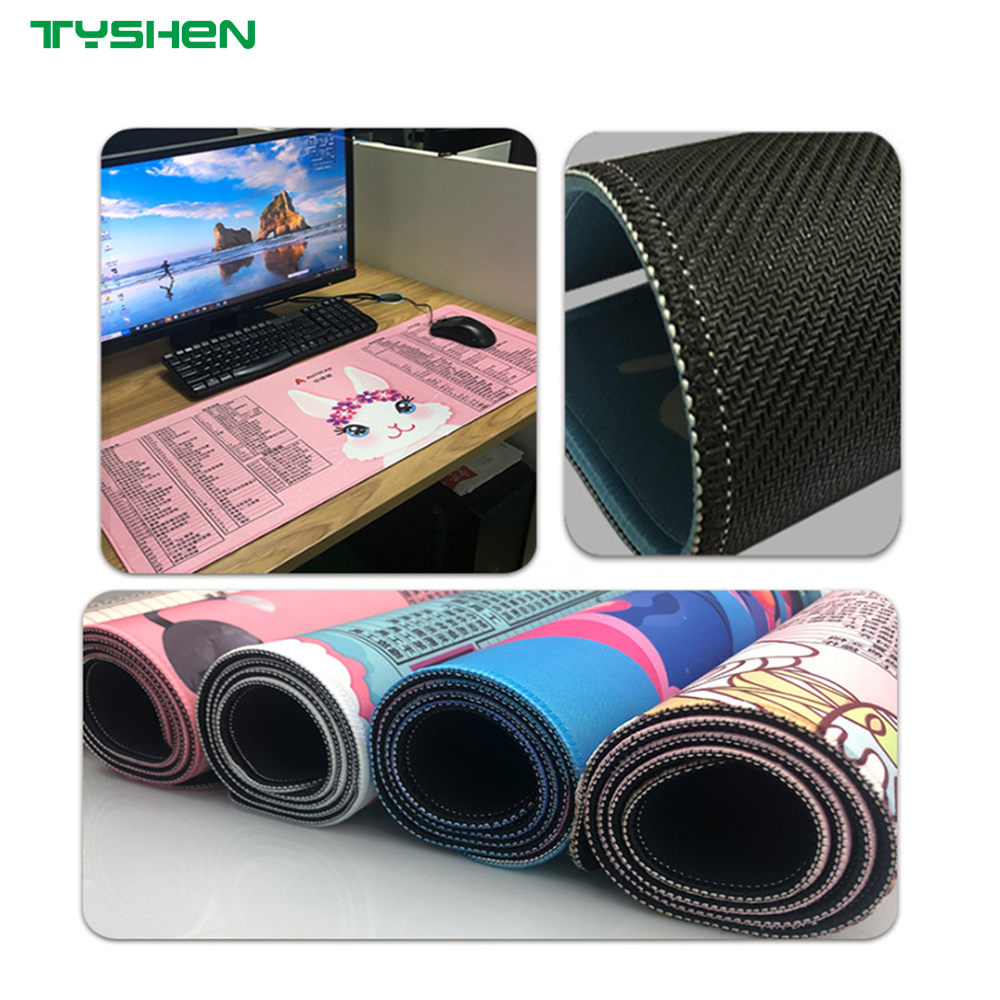 600×300mm Office Mouse Pad with Shortcut Keys and Anti-Slip Base