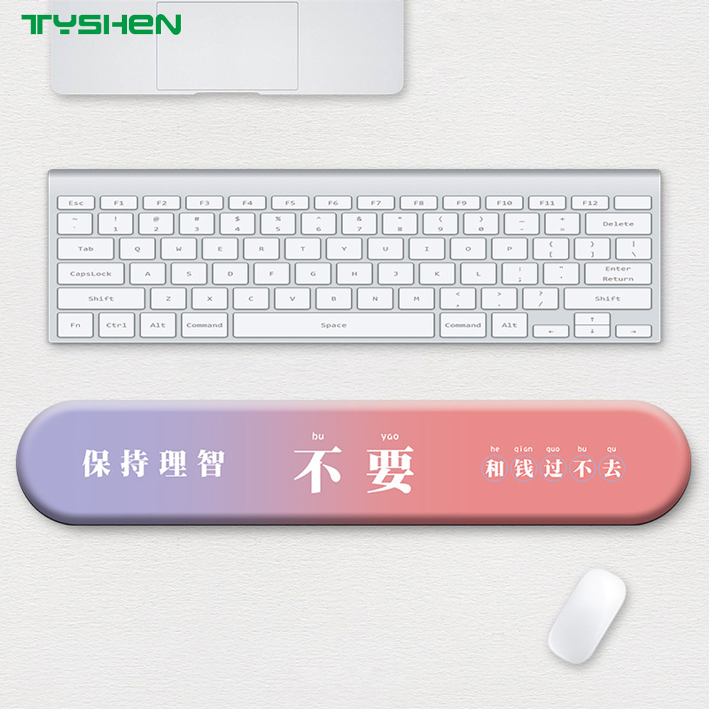 Wholesale Custom Silicone Gel Wrist Rest with Heat Transfer Printing for Office