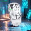 Transparent 2.4G & Bluetooth Dual-Mode 6 Keys Adjustable DPI Type-C Mouse