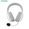 Bluetooth 6.0 2.4G Wireless RGB Gaming Headset Foldable Mic Low Latency