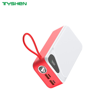 30,000mAh 22.5W Power Bank with 3 Built-in Cables LED Flashlight