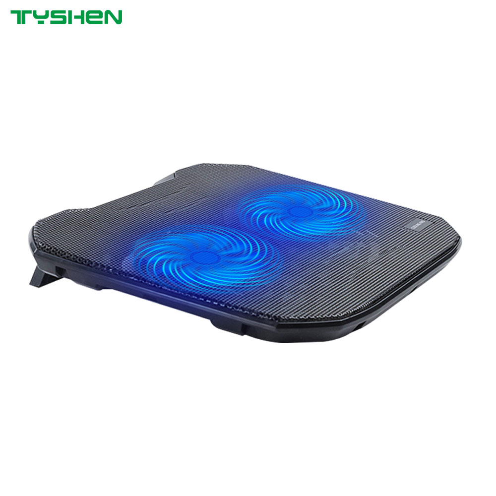 Metal Mesh Dual 14cm 1100RPM Adjustable USB Laptop Cooling Fan