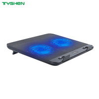 Dual Fan Industrial Metal Mesh High Efficiency Cooling Stand for 17-Inch Laptop