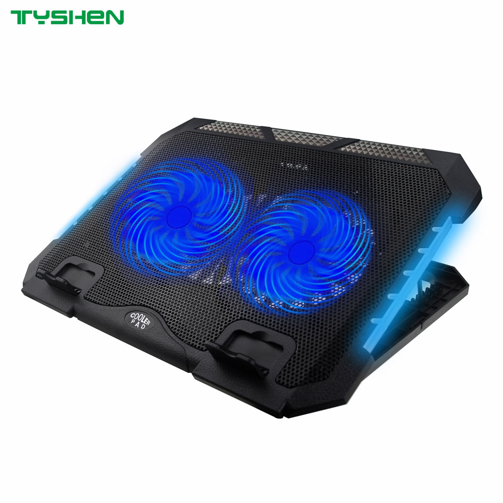 Roller Speed Control 2 Fan RGB USB Laptop Cooling Stand